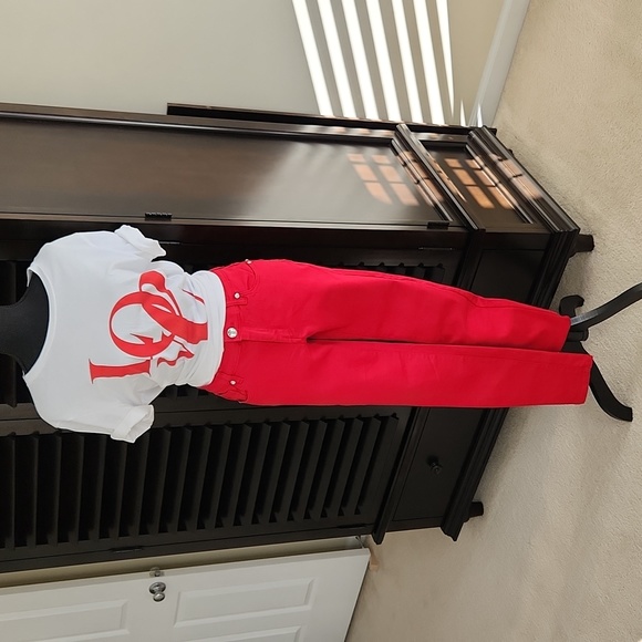 Venus Women's Red Skinny Jeans - Picture 2 of 6